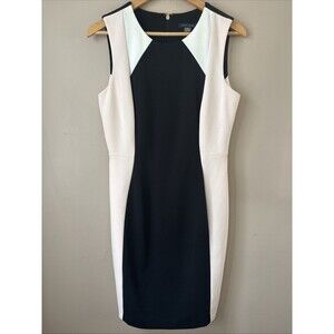 Tommy Hilfiger Women’s Size 10 Color Block Midi Dress NWT Casual Elegant Work
